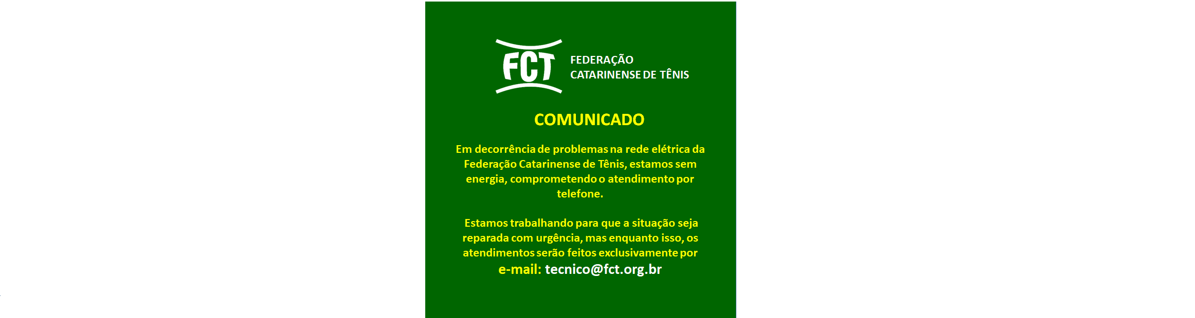 COMUNICADO FCT